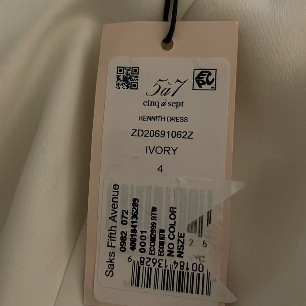 Cinq a Sept Kennith Dress in Ivory - Picture 12 of 16